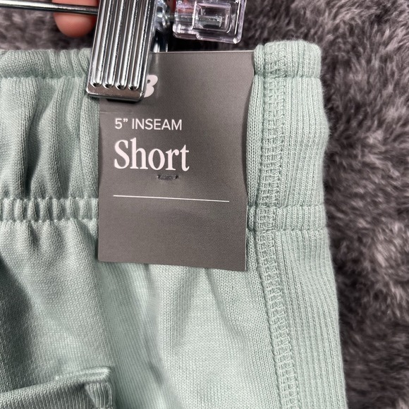 New Balance 5" French Terry Shorts Size XL Mens Salt March Teal Green $65 - Picture 7 of 9
